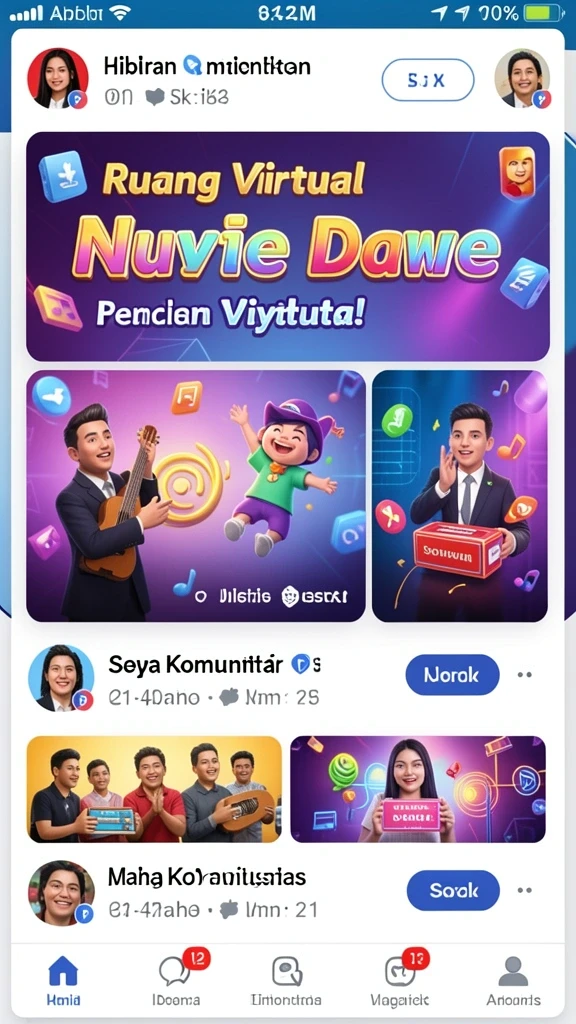 Komunitas aktif untuk pemain.