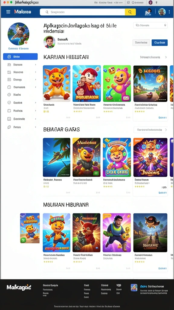 Screenshot interaksi sosial di dalam permainan.
