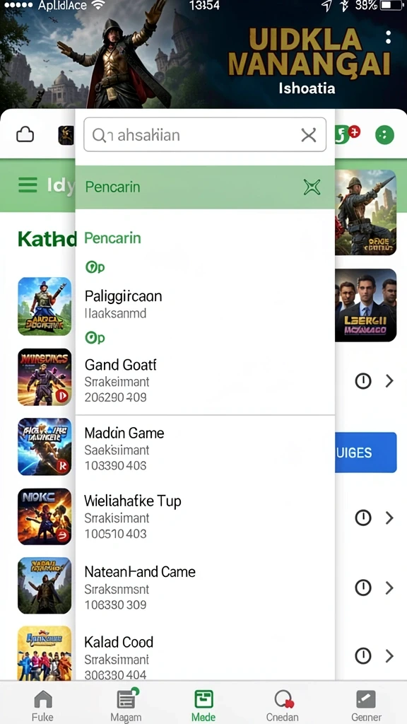 Fitur kompetisi untuk menantang teman.