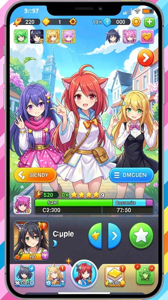 Screenshot menunjukkan salah satu tema slot yang unik dan berwarna-warni.