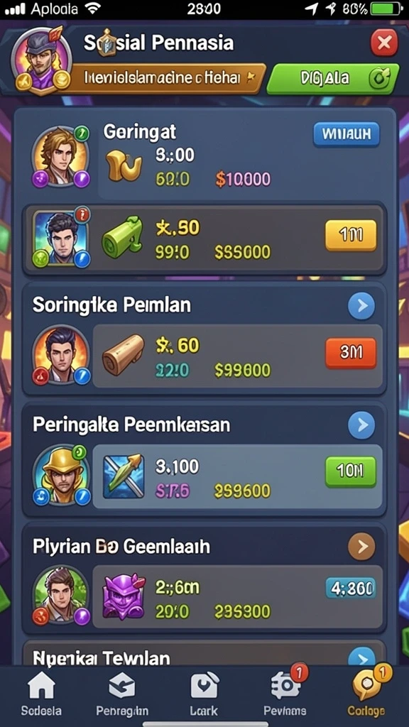 Fitur multiplayer yang memungkinkan bermain bersama teman.