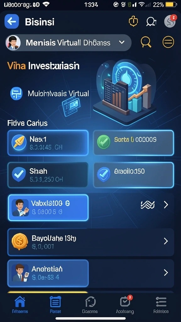 Screenshot menunjukkan berbagai item dan upgrade yang tersedia dalam permainan.