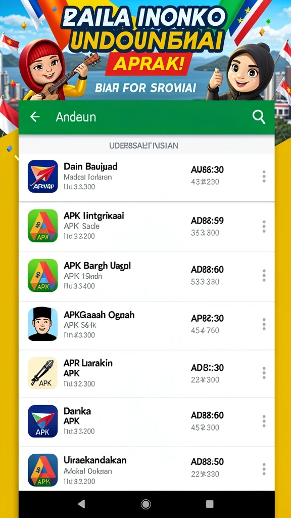 Tampilan level baru yang penuh warna dan menarik.
