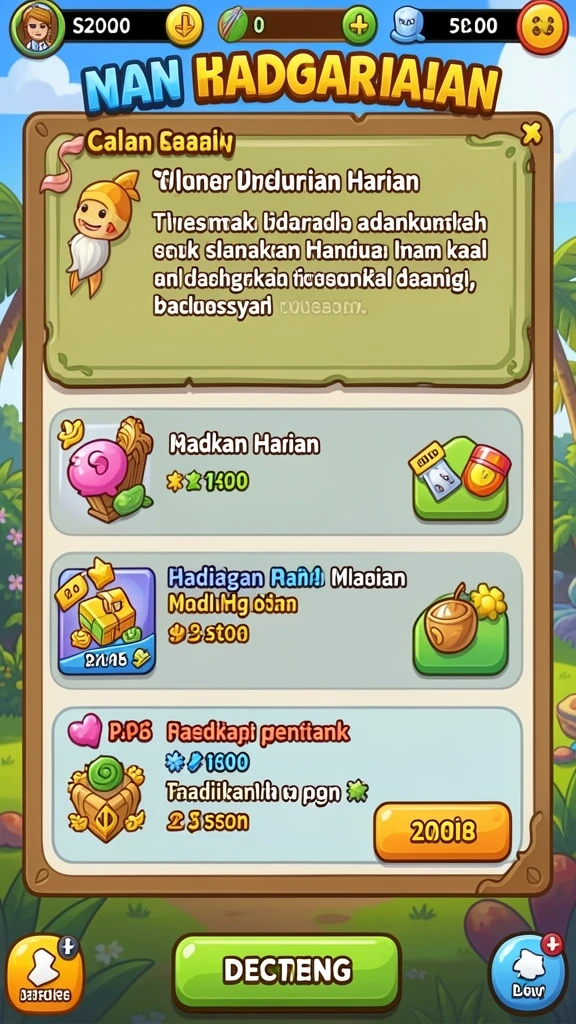 Tampilan grafis menarik dari HOKIRAJA.