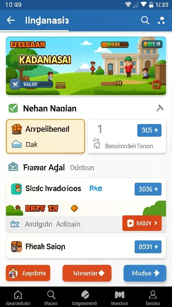Beragam level menantang yang membuat ketagihan.