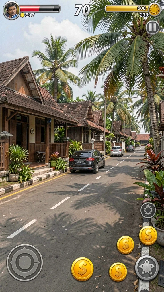 Menampilkan karakter utama JKT303 dalam aksi.