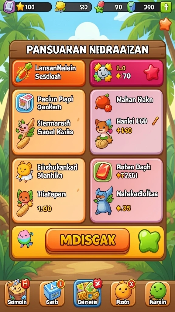Beragam jenis permainan menarik untuk setiap pemain.