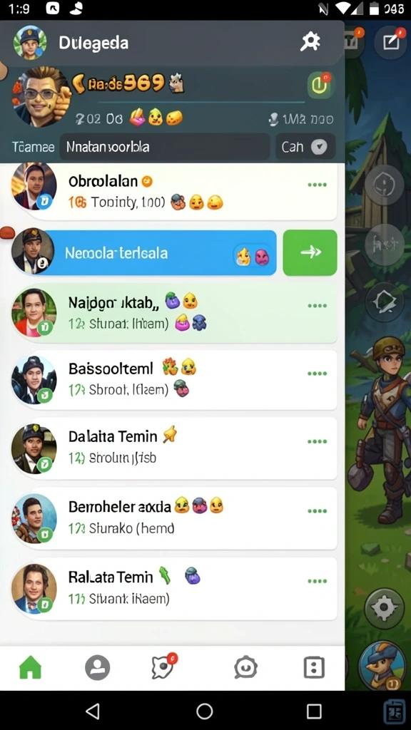 Tampilan antarmuka pengguna yang menawan dan informatif.