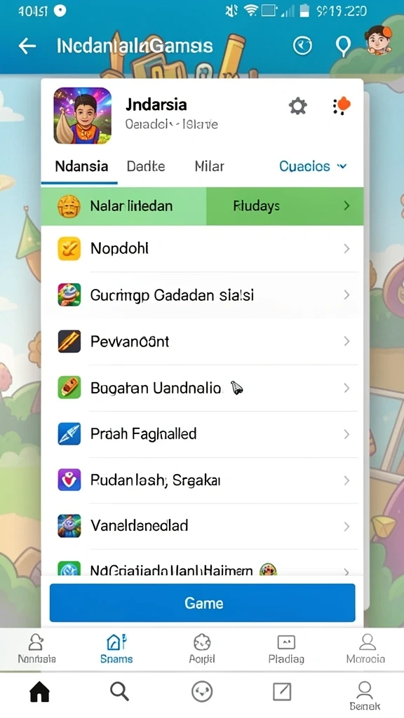 Tampilan antarmuka menarik dengan navigasi yang mudah.