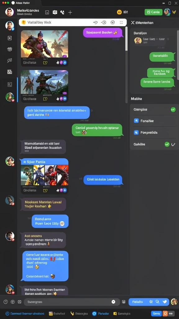 Interaksi komunitas yang aktif dan menyenangkan.
