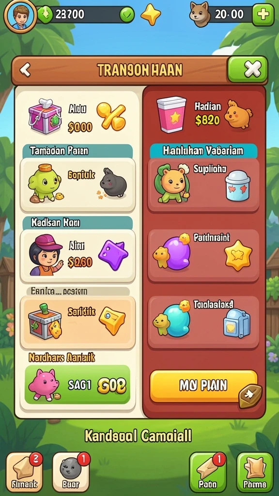 Fitur multiplayer yang memungkinkan bermain dengan teman.