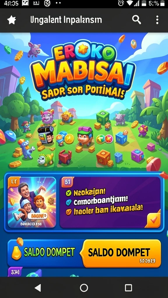 Screenshot menunjukkan aksi seru karakter di medan perang.